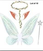 Lot Of 10 Fairy Wings Costume Set,