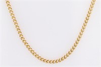 10 Kt- Diamond Cut Fancy Link Design Necklace