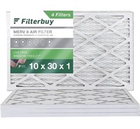 Filterbuy 10x30x1 Air Filters 4pk
