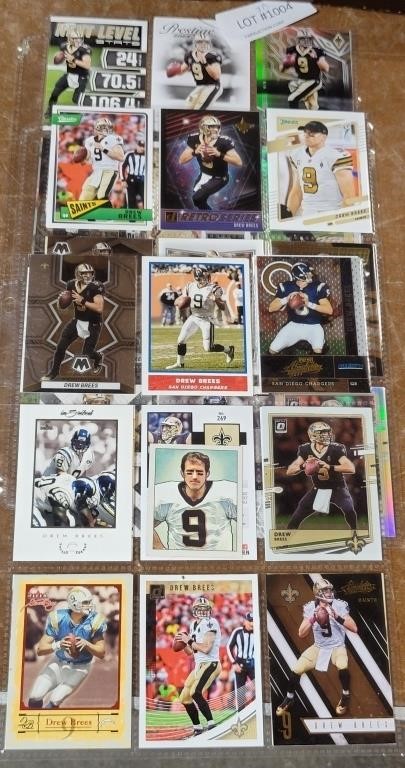 APPROX 27 DREW BREES TRADING CARDS
