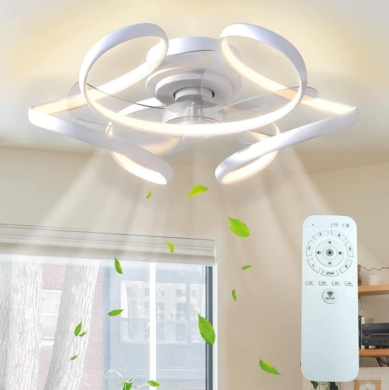 WFF4404  Surnie Ceiling Fan Light 6 Speeds White