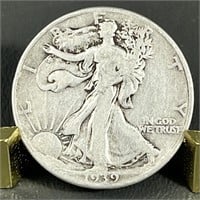 1939 Walking Liberty Silver Half Dollar (90%)