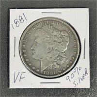 1881 Morgan Silver Dollar (90%)