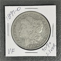 1891-O Morgan Silver Dollar (90%)