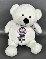 Predators Jon Blum Signed Stuffed Bear