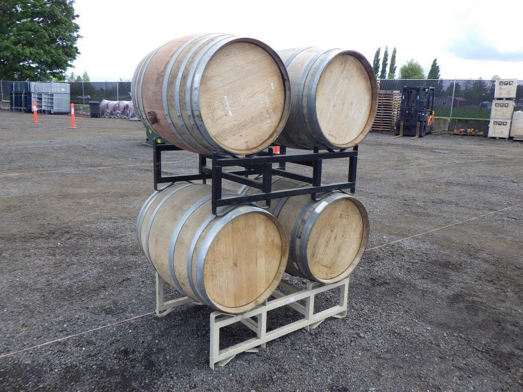 225 Liter Wine Barrels W/ Rack