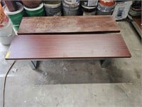 2 Small wooden Benches (12inches High)