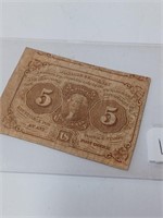 1863 Vtg. Foreign Paper Money
