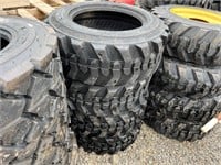 QTY 4 Unused 10-16.5 Skid Steer Tires