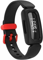 Strap-it Fitbit Ace 3 Silicone Strap (Black/Red)