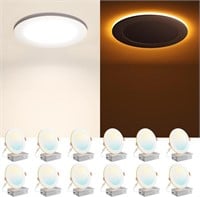 Amico 12 Pack 6 Inch 5CCT LED Recessed Ceiling