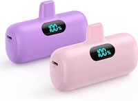 [2 Pack]Mini Portable Charger 5000mAh for