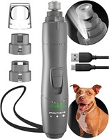 Dog Nail Grinder with LED Light, Rechargeable Dog