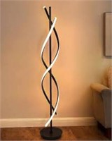 Spiral LED Floor Lamp. Approx. 38 Inches Tall.