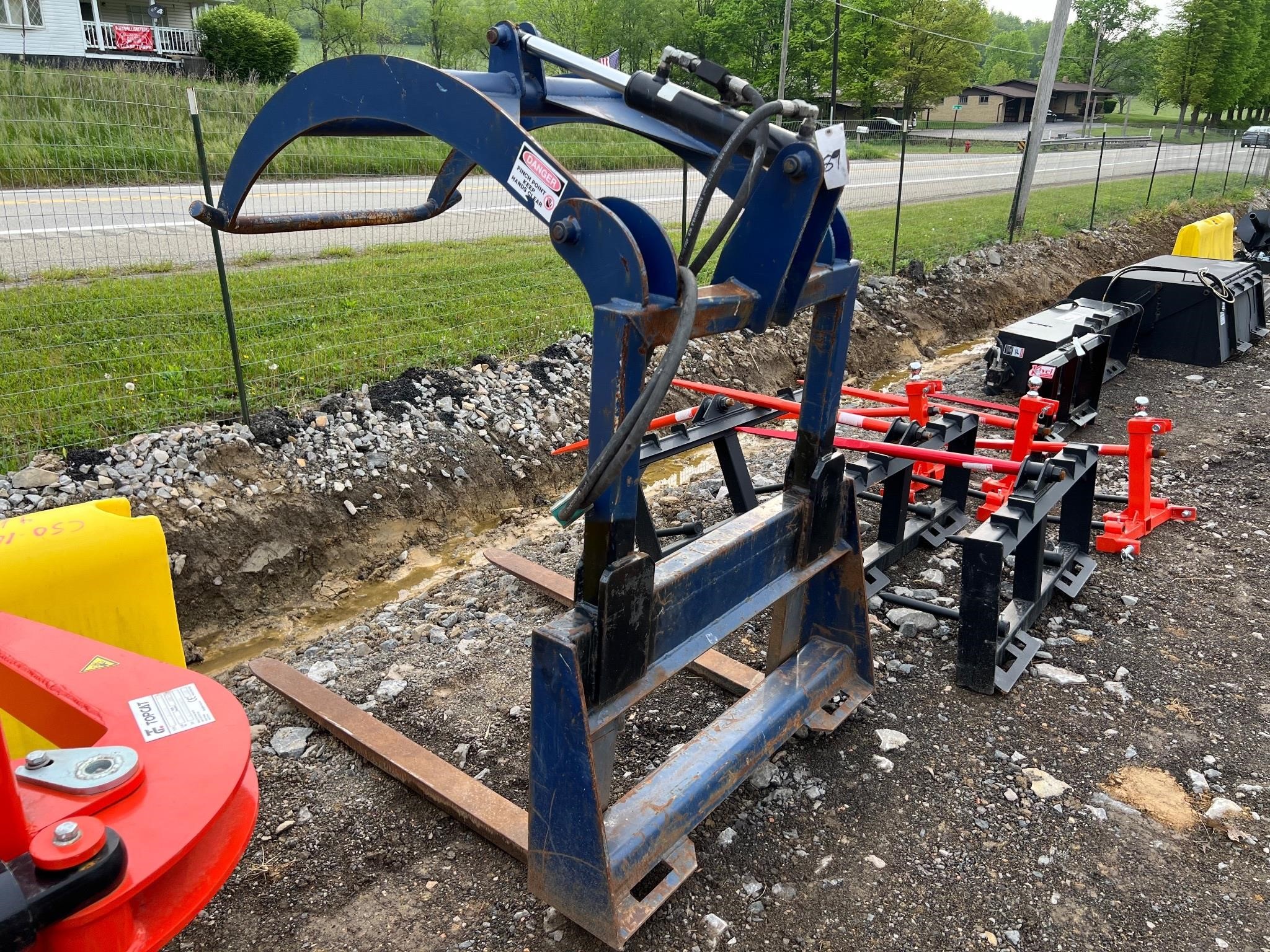 Quick Attach Skid Steer Grapple Forks