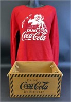 Coca Cola Crate and Shirt