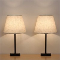 HAITRAL Bedside Table Lamps, Modern Nightstand