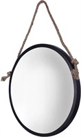$100 Mirrorize Large Rustic Brown Round Mirror