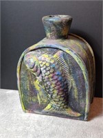 Large Vintage 3-D Ceramic Hand Painted Koi Fish