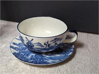 Vintage Japan Large Cup & Saucer It is white in