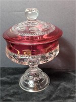 Beautiful 1950's Compote with Lid