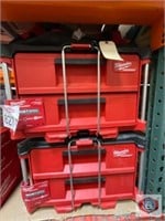 3 pcs; Milwaukee packout 2 drawer tool box and
