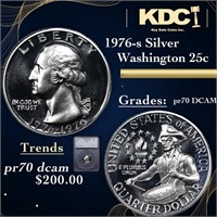 Proof 1976-s Silver Washington Quarter 25c Graded