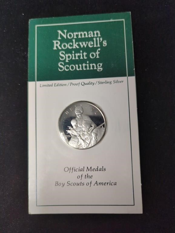 Silver Norman Rockwell's Spirit of Scouting