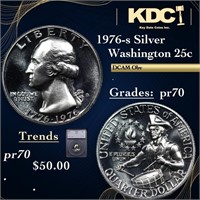 Proof 1976-s Silver Washington Quarter 25c Graded