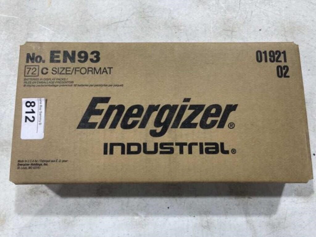 1 Case Energizer Industrial 72 C Cells  No. EN93