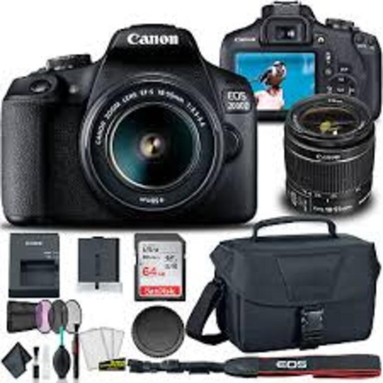 $649 Canon EOS 2000D / Rebel T7 DSLR Camera with
