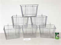 6 Metal Wire Display Storage Baskets (No Ship)