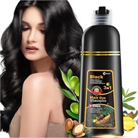 Leorx Black 3 In 1 Hair Dye Shampoo - Ammonia Free