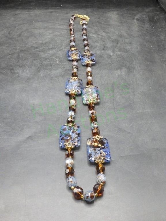 Joan Rivers Faux Turquoise Amber Bead Necklace