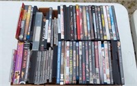 DVDS - CDS- VHS--- CONTENTS OF BOX