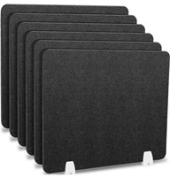 6 pack Desk Divider privacy panels (black)
