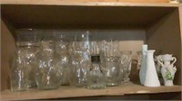 Shelf Of Misc Vases