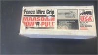 Fence wire grip