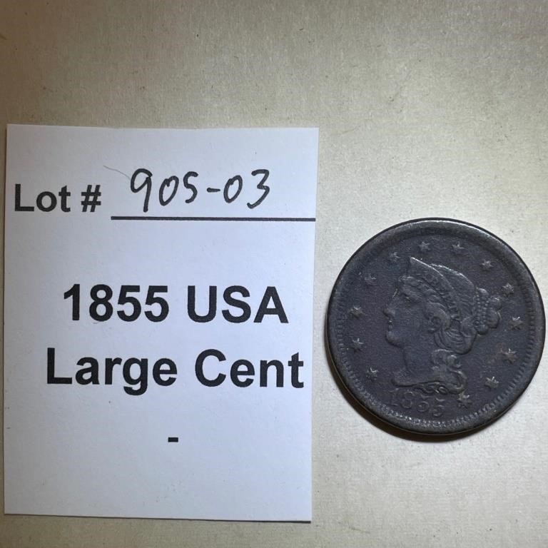 1855 USA Large Cent