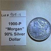 1900-P "Morgan" 90% Silver Dollar