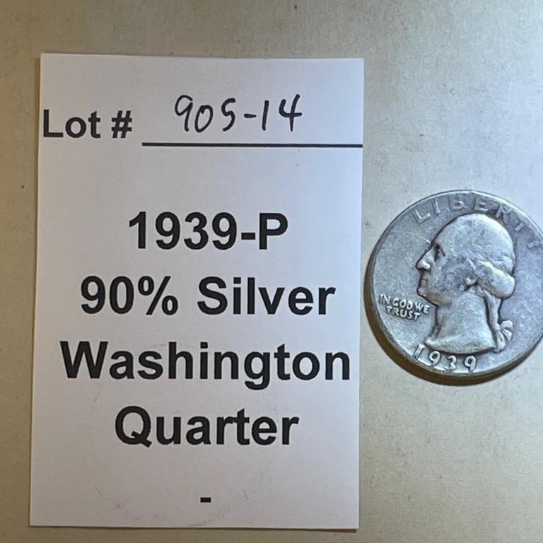 19394-P Washington Quarter, 90% Silver