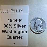 1944-P Washington Quarter, 90% Silver