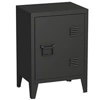 MIOCASA Nightstand Modern End Side Table Steel Bed