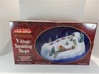 Winter Holiday Village Sledding Slope