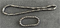 Magnetic Hematite Energy Necklace and Bracelet