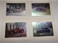 4- Foil Etched Car Pictures
