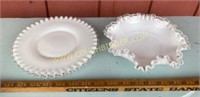 Fenton Silvercrest Candy Bowl and Snack Plate
