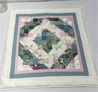 Quilted topper small postage stamp squares