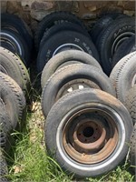 Lot of (6) tires and wheels