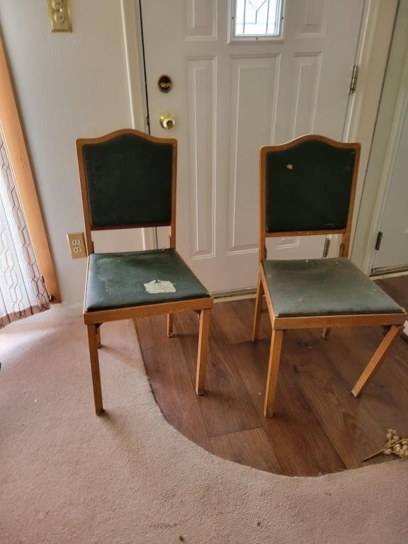 2- Vintage Legomatic Folding Chairs